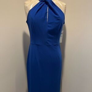 Blue Halter Dress